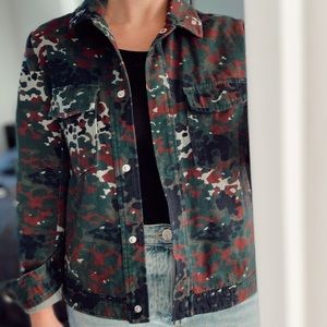 Camo Cargo Jacket Samsoe - Size XSmall